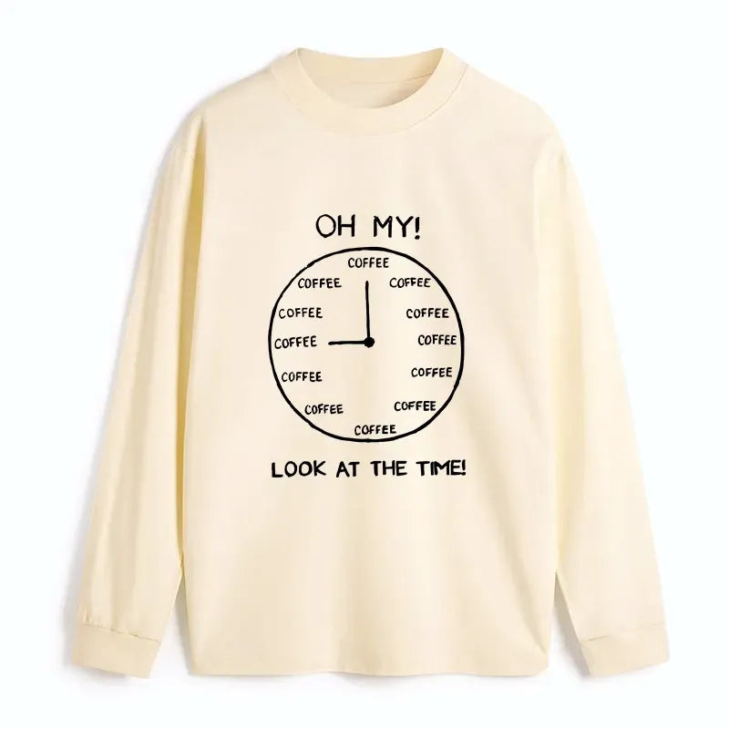 Kyoto-Lion Coffee Time Classic Long Sleeve T-Shirt