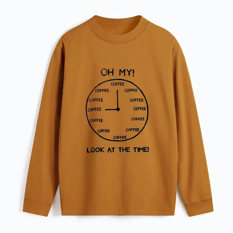 Unisex Cotton Long Sleeve Tee for Daily Wear
