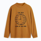 Unisex Cotton Long Sleeve Tee for Daily Wear