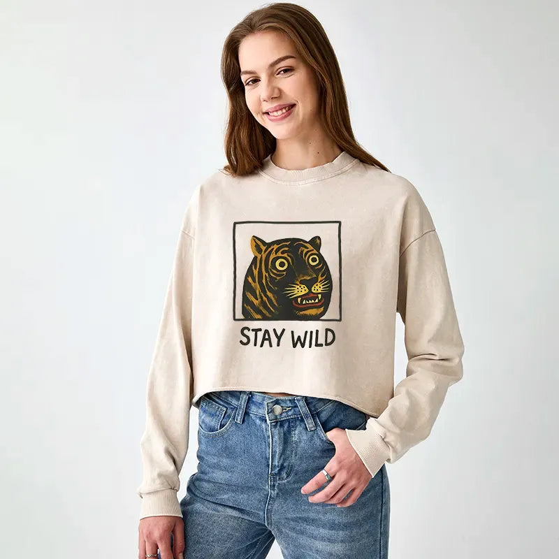 japanese vintage tiger streetwear top