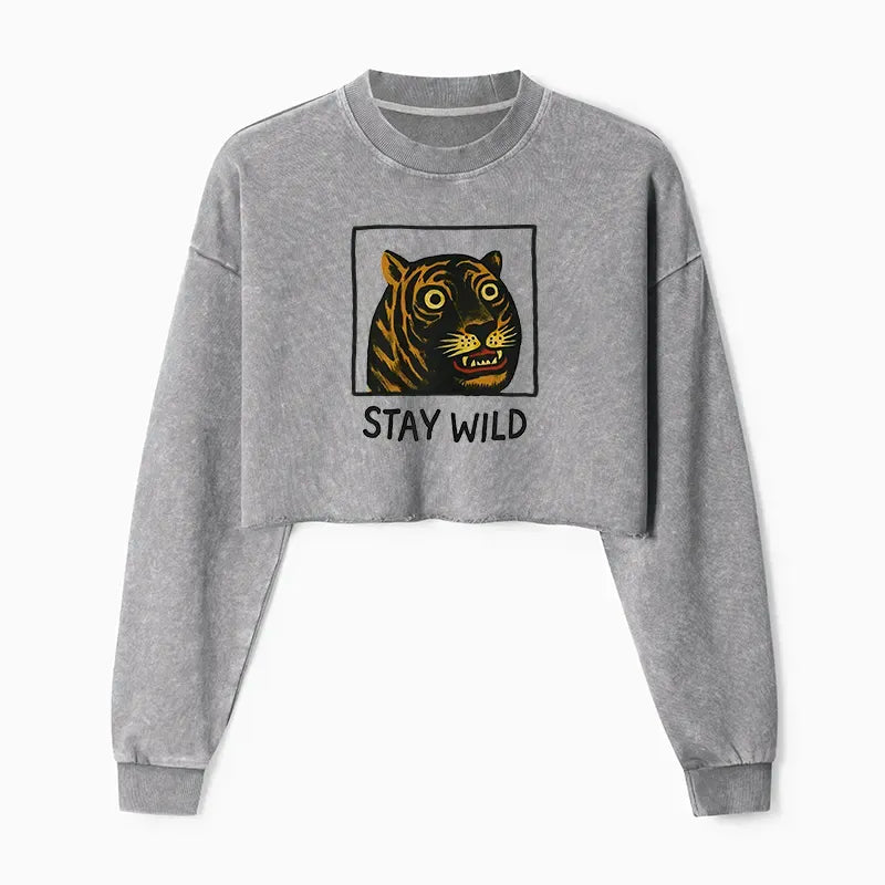 silly tiger sweatshirt casual daily wear