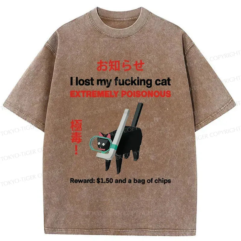 funny japanese cat t-shirt for gift