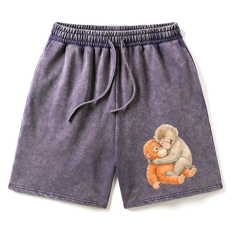 Kyoto-Lion Poor Punch Washed Shorts
