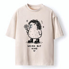 Kyoto-Lion Weird But Kind Capybara Washed T-Shirt