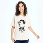 Kyoto-Lion Weird But Kind Capybara Washed T-Shirt