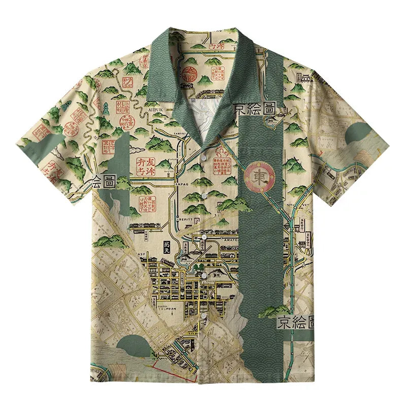 Japanese Aloha Shirt for Streetwear