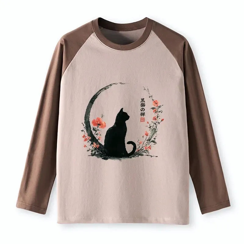 Kyoto lion flowers long sleeve shirt for daily wear