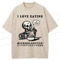 Kyoto Lion Funny Skeleton Streetwear T-Shirt