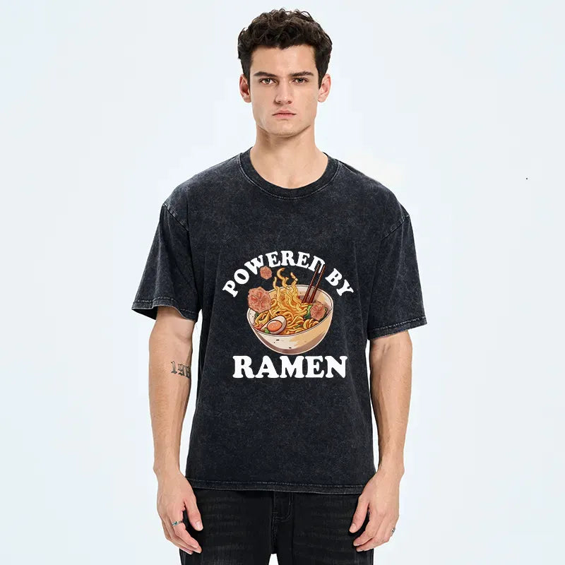 Kyoto Lion ramen washed t shirt for men