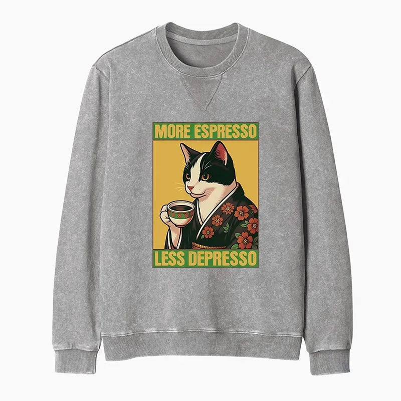 funny cat sweatshirt gift for cat lovers