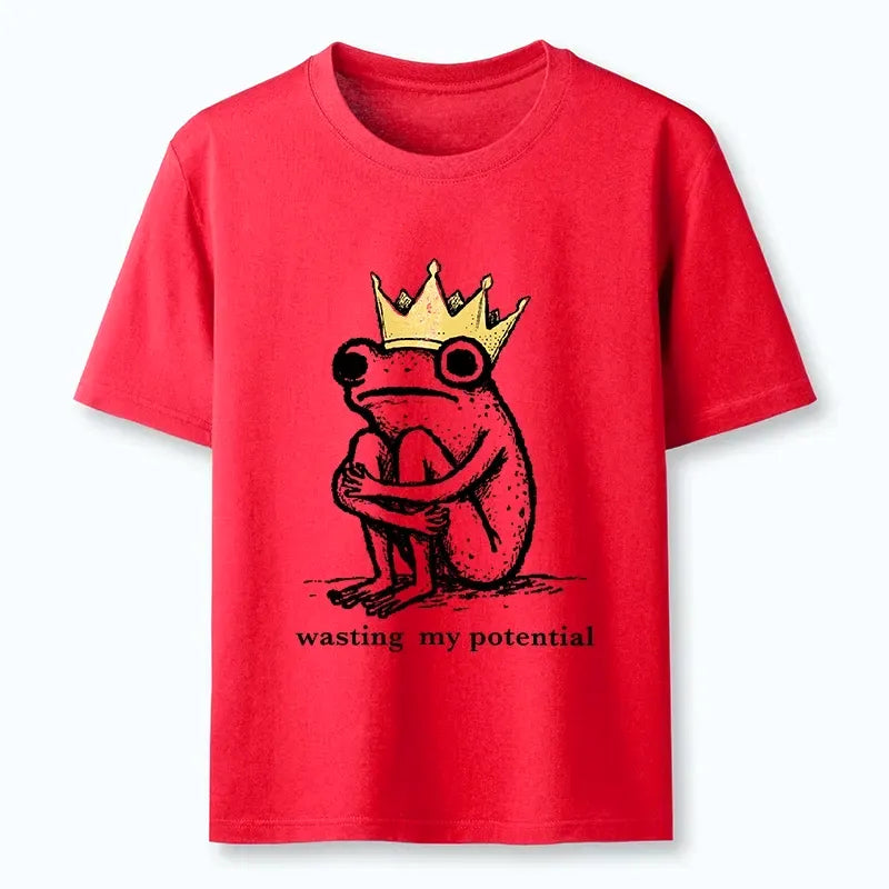 Kyoto-Lion Crown Frog Wasted Potential Meme Classic T-Shirt