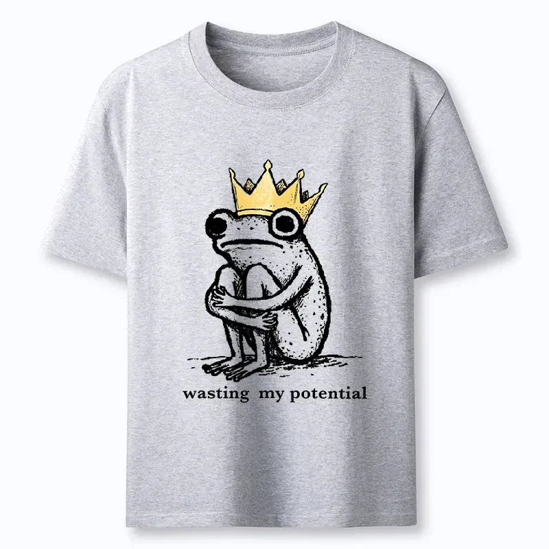 Kyoto-Lion Crown Frog Wasted Potential Meme Classic T-Shirt