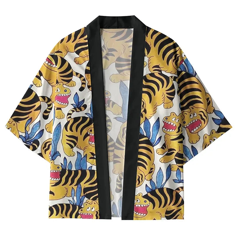 japanese unisex kimono cardigan with sleeves