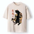 Black Cat Art Print Tee Gift Idea