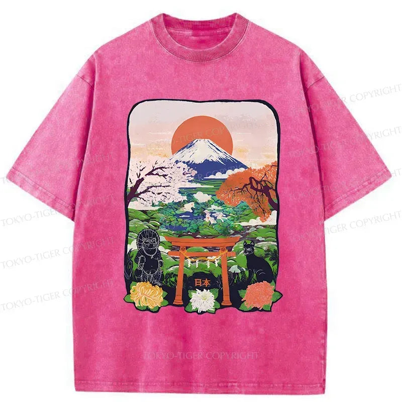 Japan Attractions Vintage Style T-Shirt
