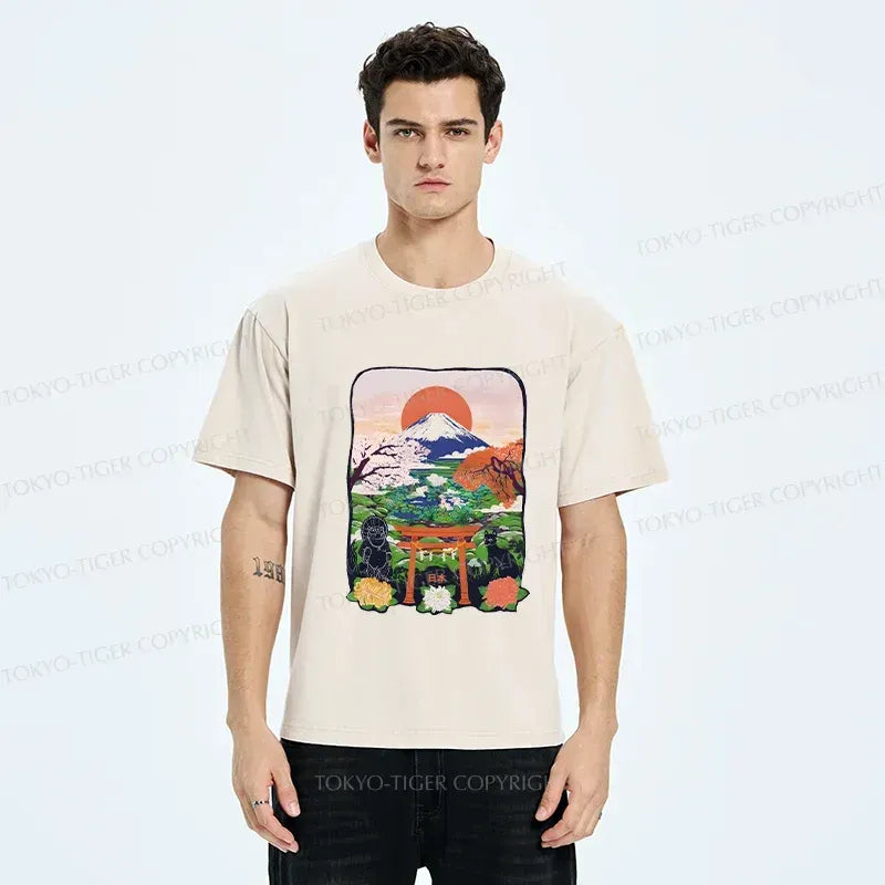 Trendy Japanese Streetwear Unisex Cotton T-Shirt