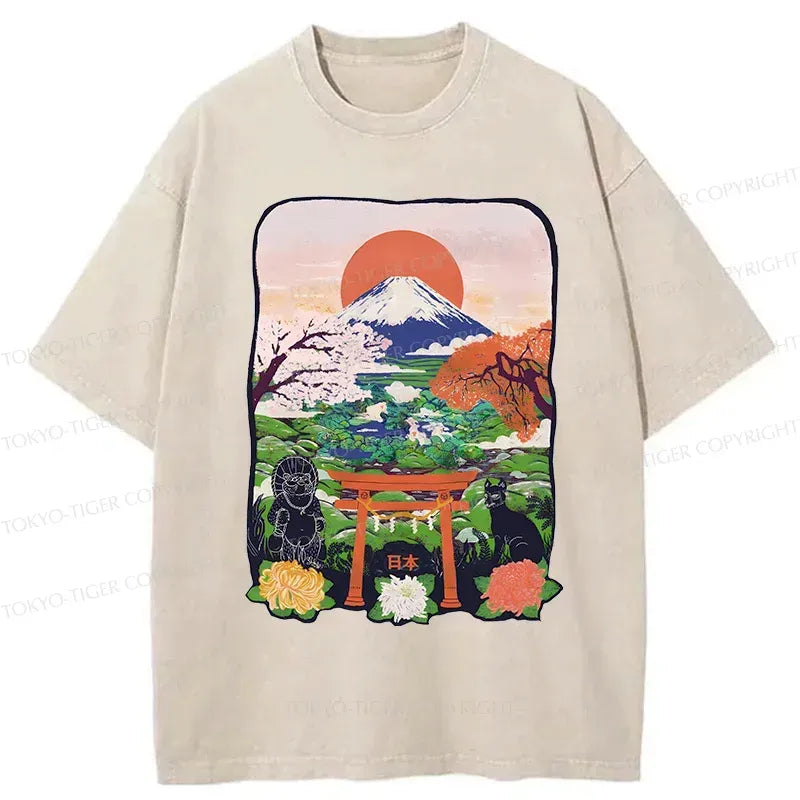 Japan Attractions Vintage Style T-Shirt