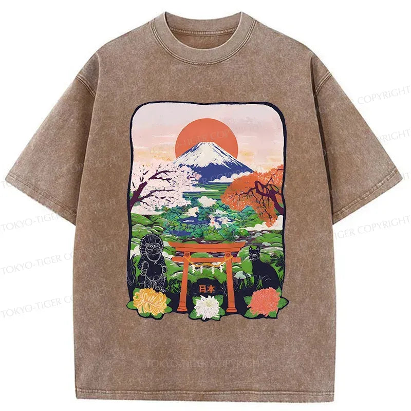 Japan Attractions Vintage Style T-Shirt