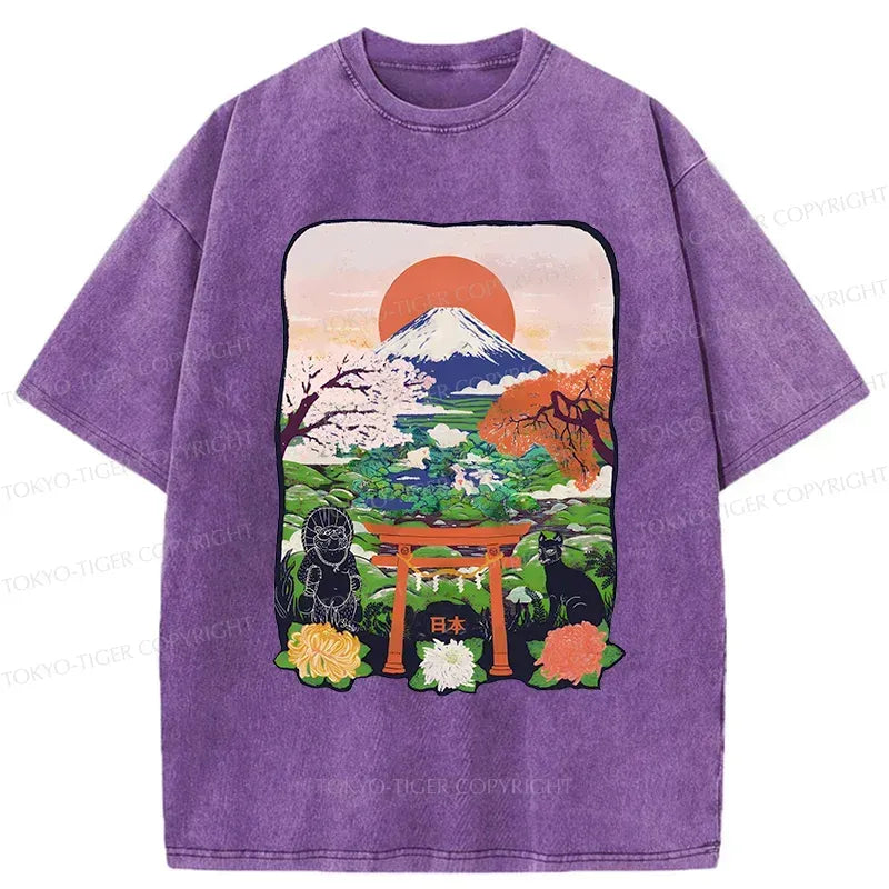 Japan Attractions Vintage Style T-Shirt