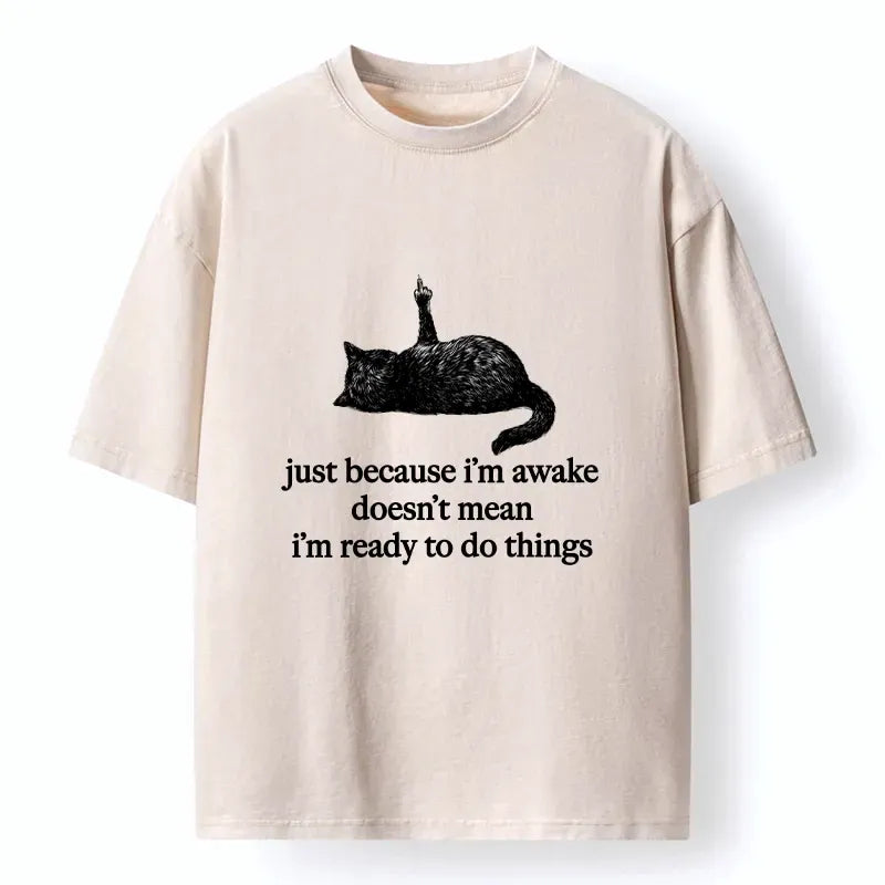 Vintage Ukiyo-e Cat Tee for Summer