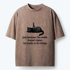 Vintage Ukiyo-e Cat Tee for Summer