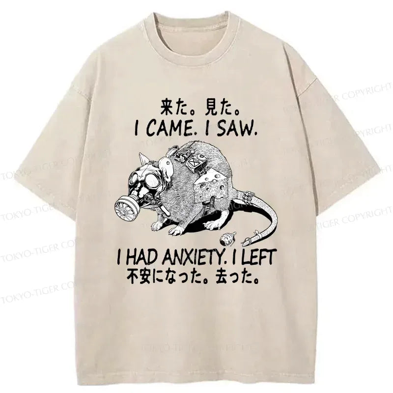 Kyoto-Lion Anxious Mouse Washed T-Shirt