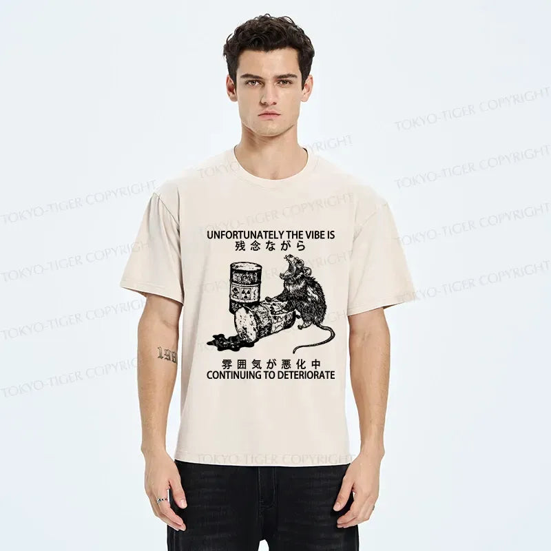 Japanese Washed T-Shirt for Streetwear Style