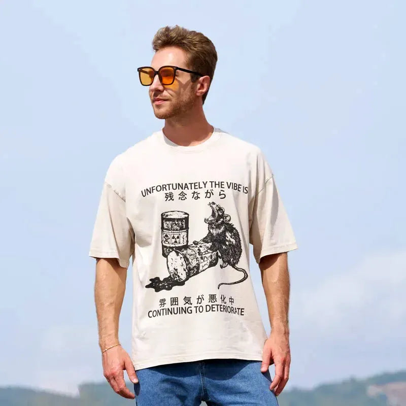 Kyoto Lion Vintage Tee for Summer Vacation