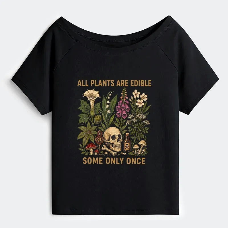 Japanese Joke Off Shoulder T-Shirt for Women
