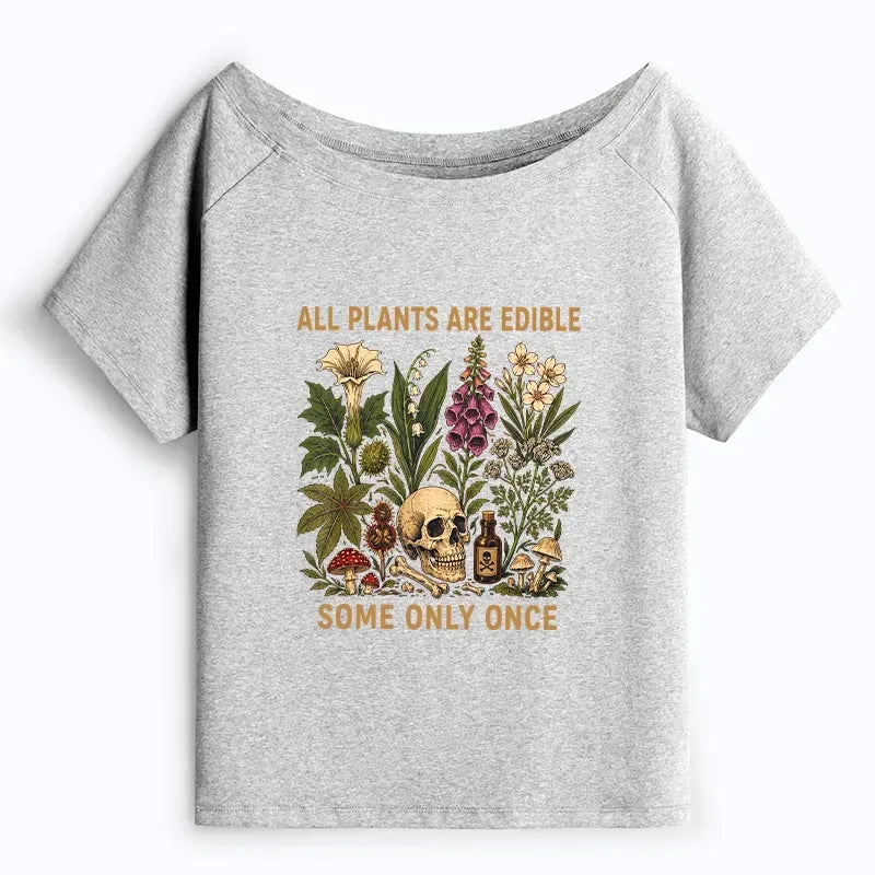 Japanese Joke Off Shoulder T-Shirt for Women