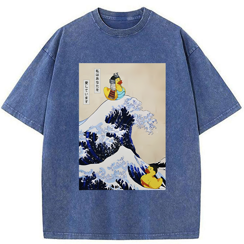vintage samurai duck tee for daily wear