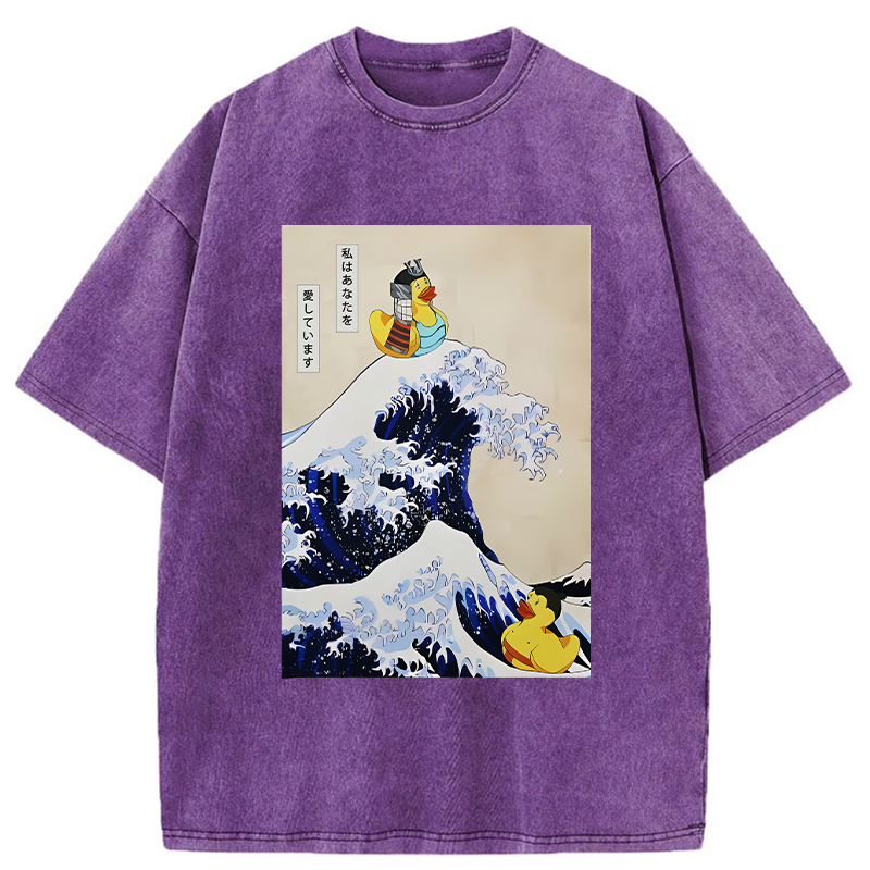 vintage samurai duck tee for daily wear