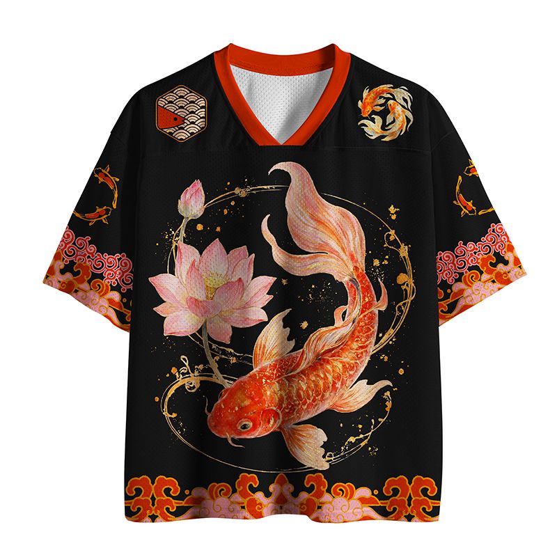 Unisex Mesh Jersey with Lotus Blessing