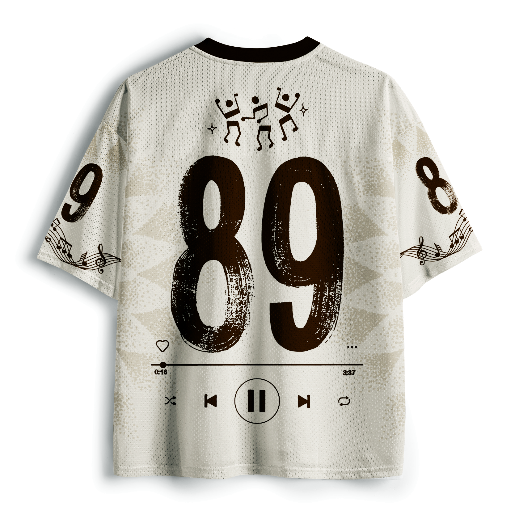 Breathable Mesh Jersey with Capybara Design