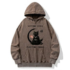 Funny Zen Cat Hoodie for Gift Idea
