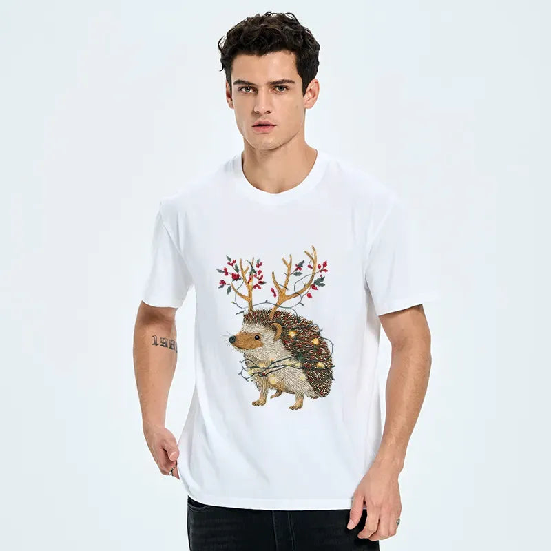 Japanese Christmas Hedgehog T-Shirt Gift Idea