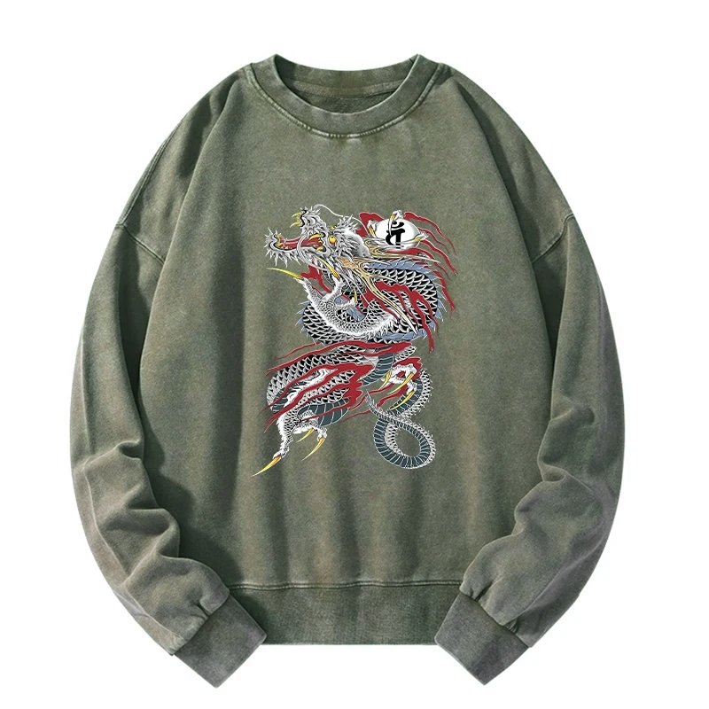 Kyoto-Lion Dragon of Dojima Washed Sweatshirt