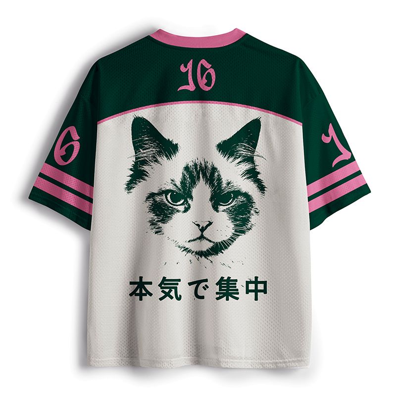 Kyoto-Lion Lock In Cat Mesh Jersey