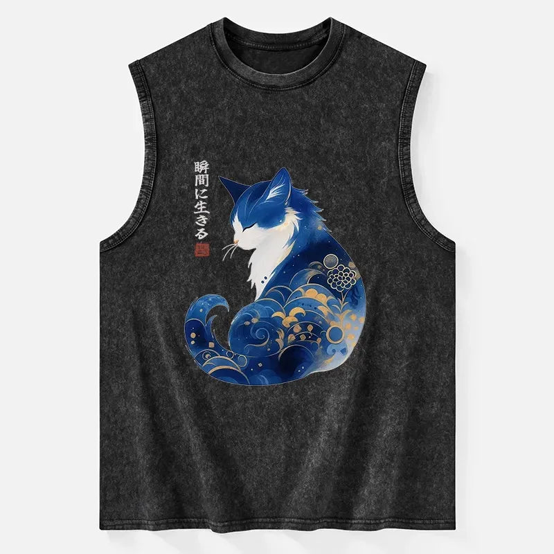Washed Cat Tank for Gift for Her