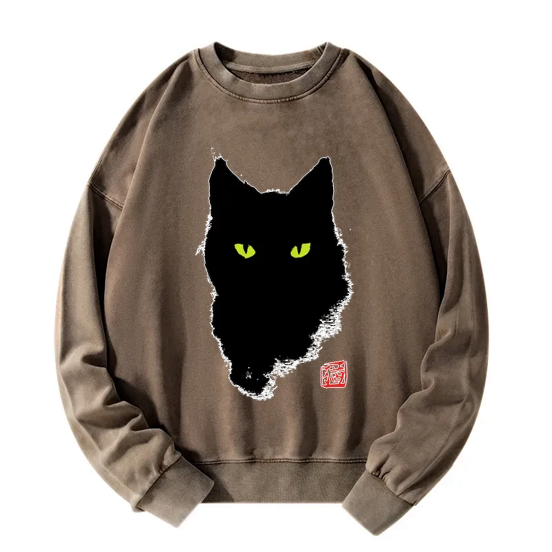 japanese cat sweatshirt for daily wear