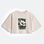 Washed Crop T-Shirt Ukiyoe Style Best Seller