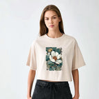 Washed Crop T-Shirt Ukiyoe Style Best Seller
