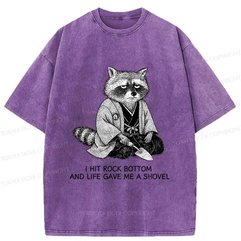 Japanese vintage washed raccoon t-shirt