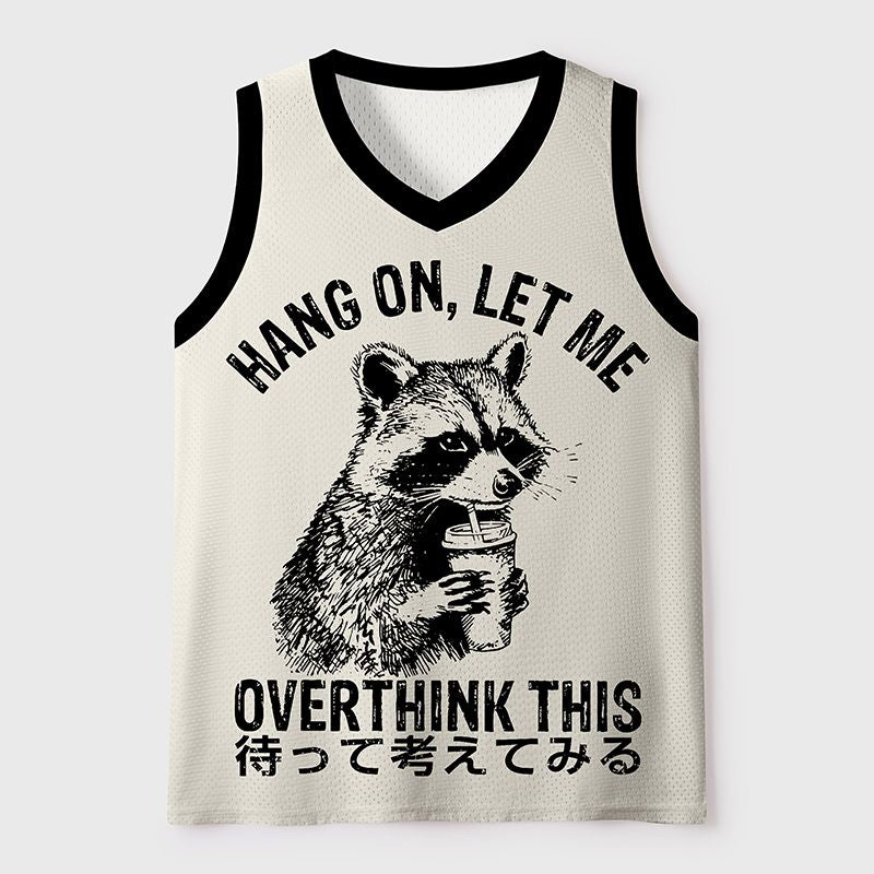 Kyoto-Lion Overthink Raccoon Mesh Tank Top