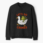 Funny Crime Frog Washed Terry Sweatshirt