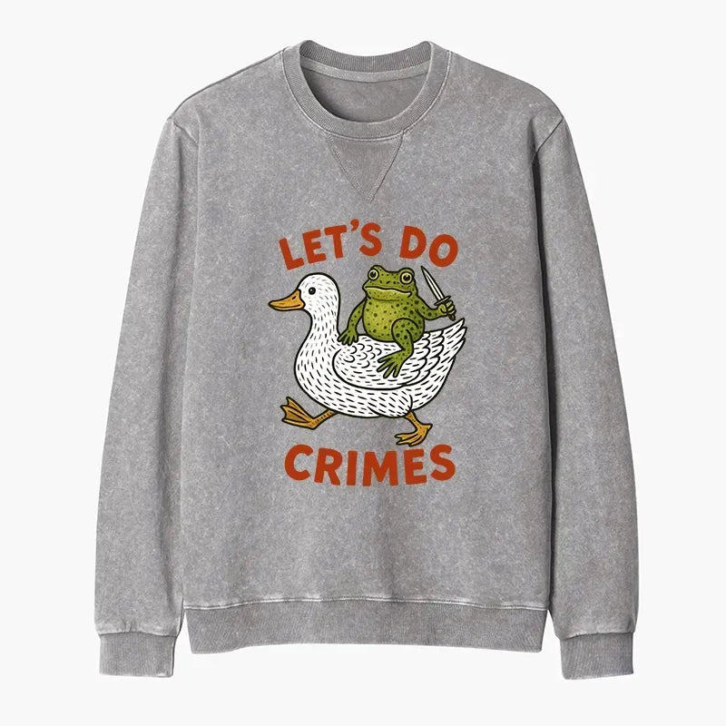 Kyoto-Lion Frog Pullover for Casual Wear