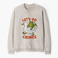 Kyoto-Lion Frog Ready To Commit Crime Washed Terry Sweatshirt