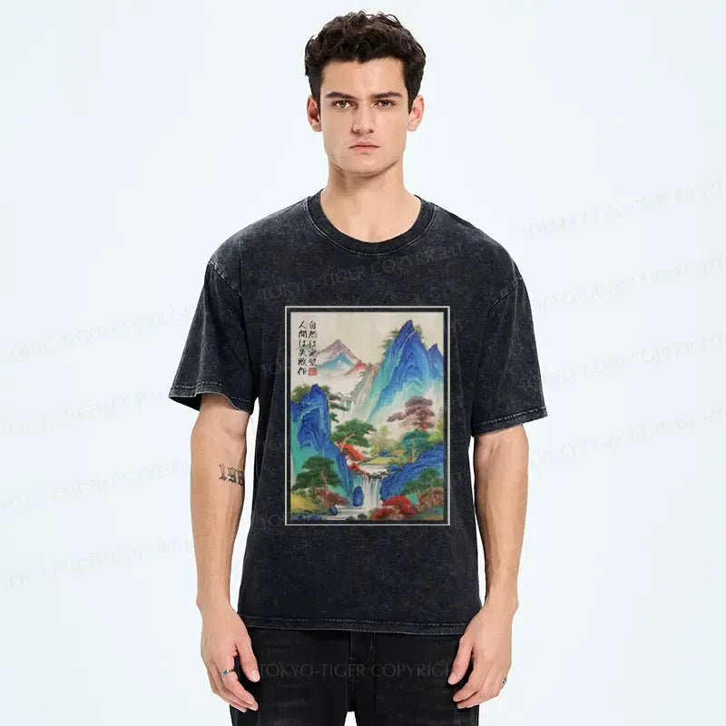 Vintage Japanese Landscape Unisex Tee