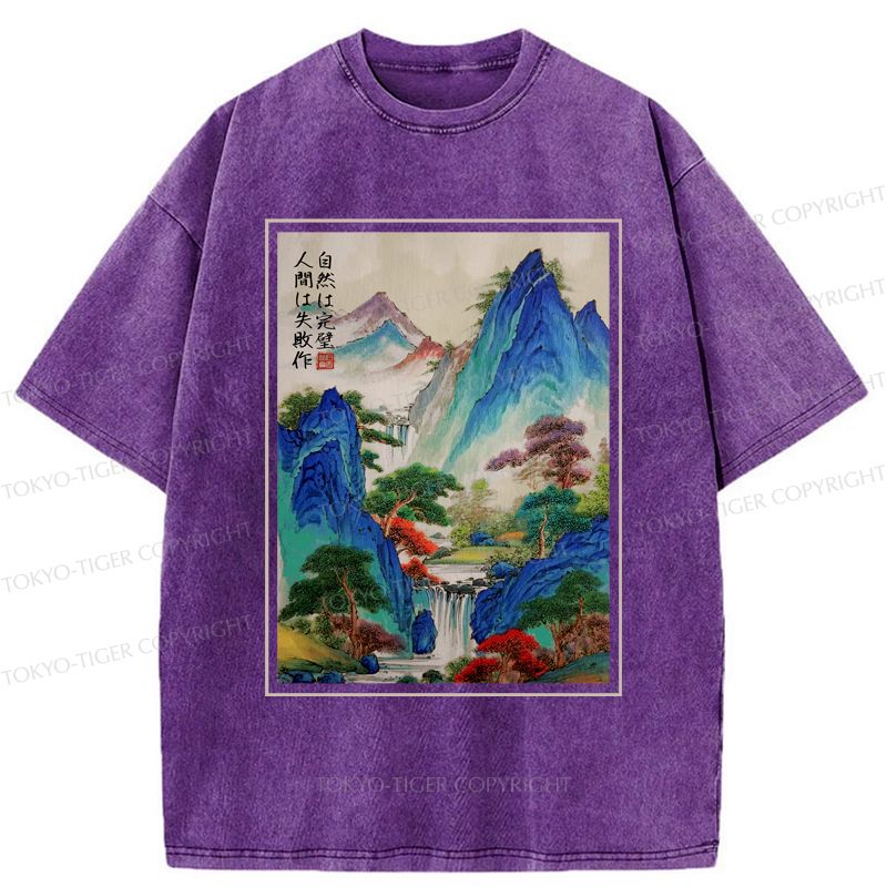 Vintage Japanese Landscape Unisex Tee
