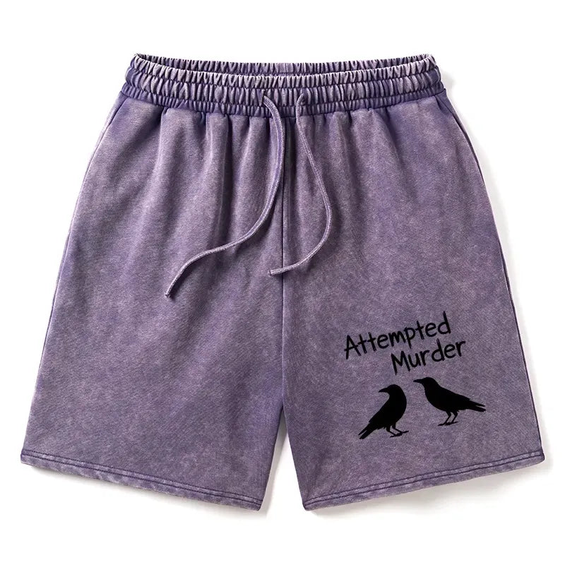 Japanese washed shorts for daily wear